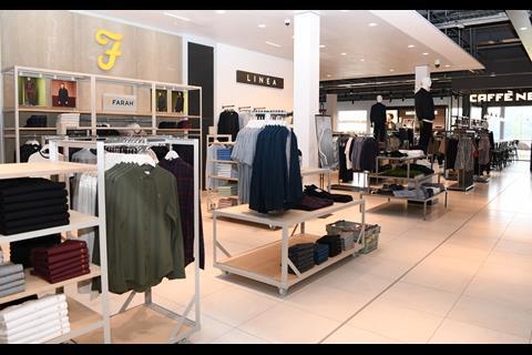 The menswear department